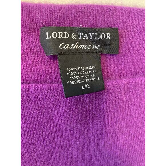 Lord & Taylor 100% Cashmere Sweater Women’s Large Soft Cozy Office Quiet Luxury - Picture 5 of 8